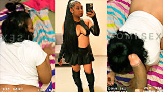 Dominicana Jasmin Jiménez Fumando y singando intensamente