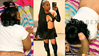 Dominicana Jasmin Jiménez Fumando y singando intensamente