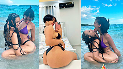 La Hermana De Vitaly Michelle Sánchez con lesbianas muy putas