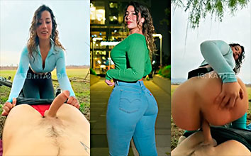 Culona Chilena Katherine Saez singando duro al aire libre