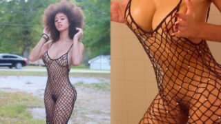 Stormi maya desnuda al aire libre de red de pescan de sol solo se filtró